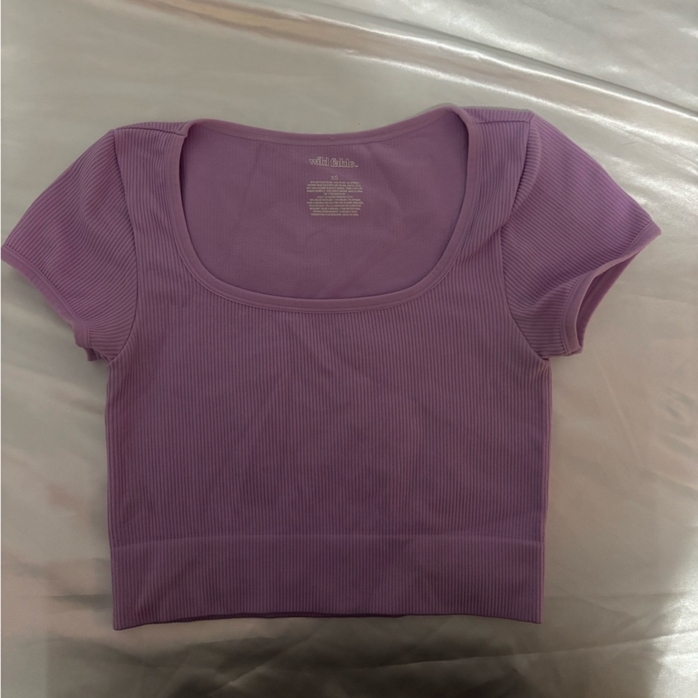 Wild Fable Lavender Short Sleeve Top